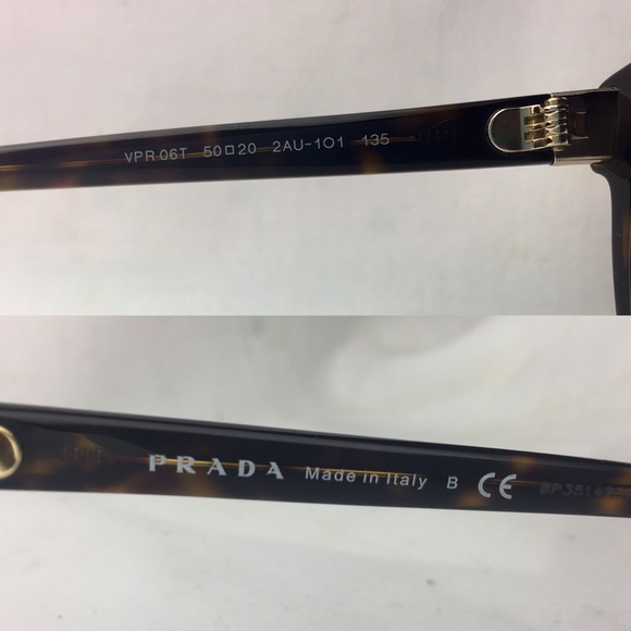 Prada eyeglass frames in Havana Brown - Picture 5 of 8